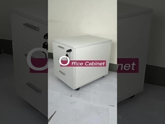 3 Cabinet de bureau Piédestal mobile en bois