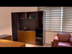 Meubles BESTON 2 Porte coulissante en verre Armoire de bureau Armoire de dossiers Armoire de rangement en bois