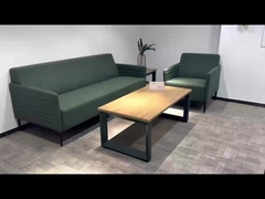 Prix usine BESTON Furniture Ensemble de canapés de bureau luxueux en tissu vert pour le bureau