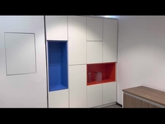 BESTON Meuble Classeur Blanc en Bois pour Bureau de Direction