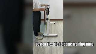 Table de formation pliable Beston avec rangement pour bureau flexible