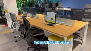 Bureau de poste de travail de bureau moderne pour les équipes productives