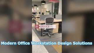 Aménagements de postes de travail de bureau modernes pour la collaboration en équipe
