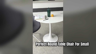 Table de conférence ronde moderne pour petits bureaux