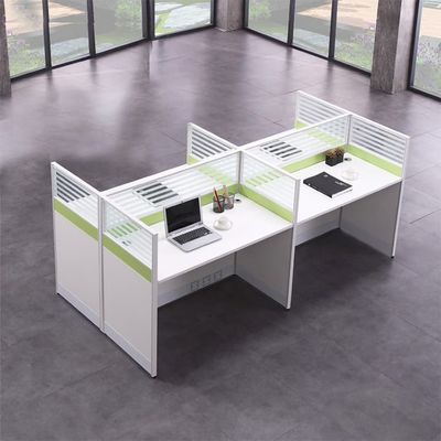 Table de poste de travail de 4 personnes de centre d'appels de bureaux de poste de travail de bureau de compartiment 2400mm