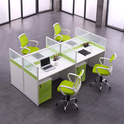 Bureau de poste de centre d'appels de 30 mm d'épaisseur, vert, avec taille personnalisée et style moderne