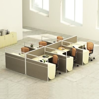 le poste de travail de bureau de 30mm bureau le poste de travail gris de compartiment de la couleur 4