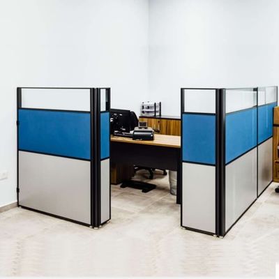 Bureaux simples bleus 30mm de poste de travail de bureau de compartiment avec les panneaux divisés
