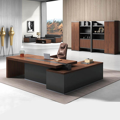 Épaisseur 50mm bureau exécutif bureau de PDG moderne en mélamine