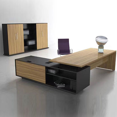 Bureaux de direction de la longueur 2.2M en bois modernes avec la bordure de PVC