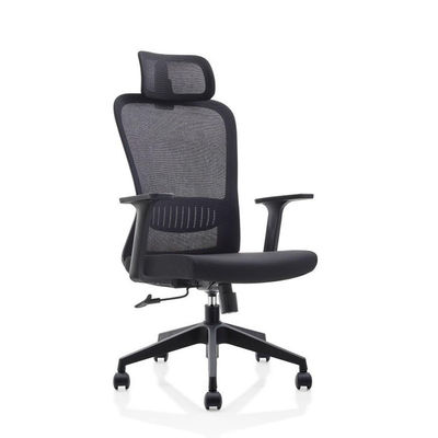 Chaise de direction ergonomique à dossier haut en maille résistante à l'usure en métal