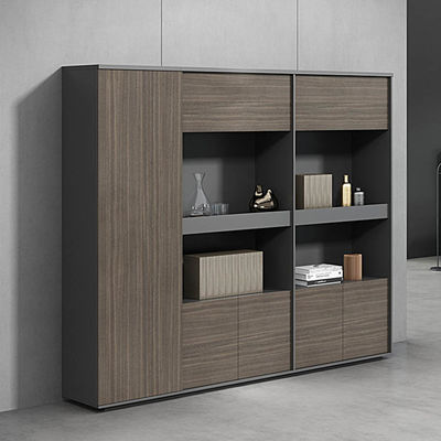 Classeurs en bois de bureau exécutif de 87 pouces avec garde-robe