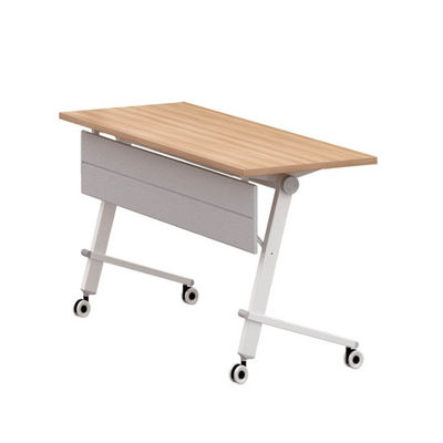 Couleur en bois résistante à l'eau de grain de Tableau de formation pliable mobile avec l'étagère