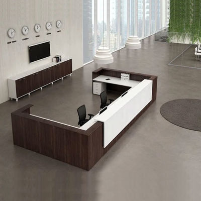 Style moderne de réception de bureau d'accueil de salon avec le panneau de mélamine