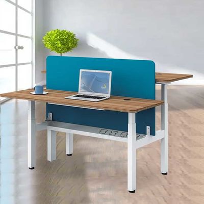 Levage automatique de support d'assise électrique réglable de bureau de poste de travail de 2 personnes