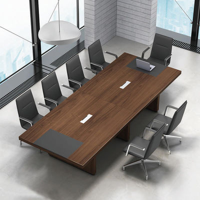 La peinture classique Surface grande conférence Table longue 12 personnes Bureau de réunion