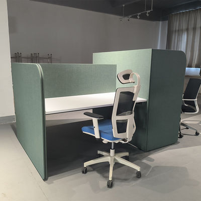 Station de travail de bureau en tissu vert haut de gamme
