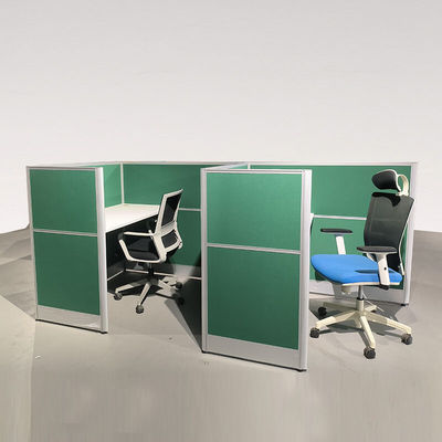 Bureau d'ordinateur en aluminium vert Partition de bureau Bureau d'ordinateur