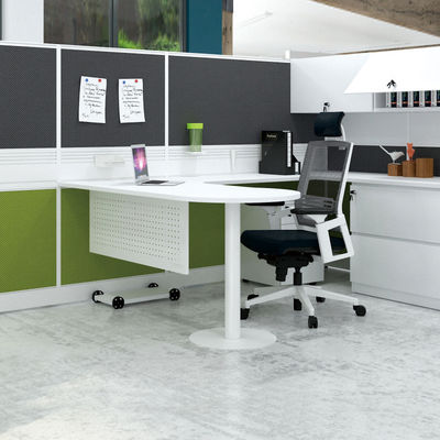 Design moderne en acier cadre de bureau Table haut bureau Bureau bureau poste de travail pour le personnel