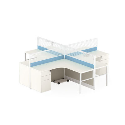 Parité en aluminium Bureau Cubicle 4 personnes Bureau Bureau Bureau Bureau Bureau bureaux