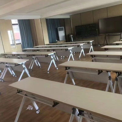 Table d'entraînement pliante en bois Salle de classe Bureau d'étudiant pliable