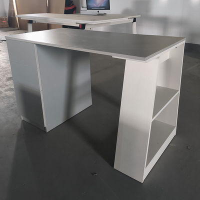 Table d'étude en bois Bureau d'ordinateur avec armoires