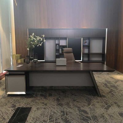 Meubles d'affaires Table et chaise de luxe Peinture en bois Bureau du patron