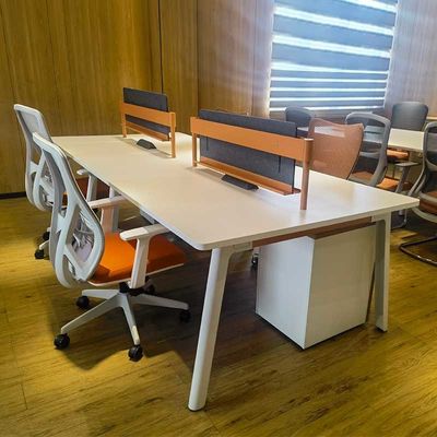Blanc Modulaire 4 6 sièges Bureau ouvert Personnel
