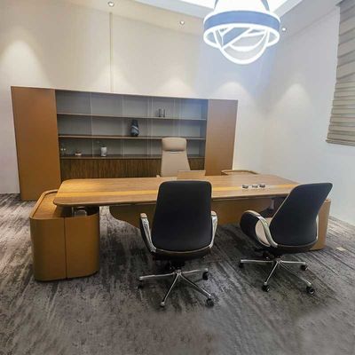 Bureau moderne en forme de L Bureau d'ordinateur Bureau de bureau de coin exécutif