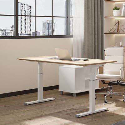Bureau électrique moderne en bois réglable en hauteur