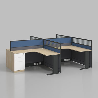Taille personnalisable Bureau bureau avec bureau en carton de mélamine et jambes métalliques