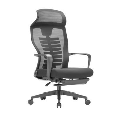 Chaise de bureau en maille exécutive moderne avec appuie-tête fixe et dos haut