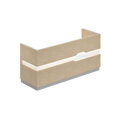 Bureau de réception de design moderne avec logo personnalisable et tailles personnalisées pour l'hôtel Salon Office