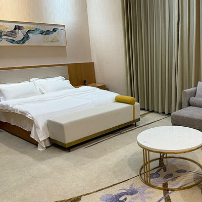 Ensembles de chambre à coucher d'hôtel modernes en bois avec lit sur mesure pour hôtel 5 étoiles de luxe