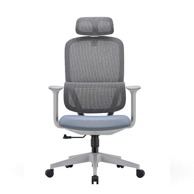 Chaise de bureau en maille moderne à dos élevé Chaise d'ordinateur ergonomique chaise exécutive inclinable avec repose-tête pour poste de travail