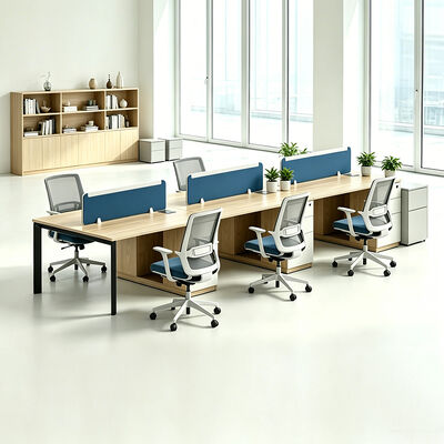 Bureau de poste de travail avec taille personnalisée Bureau en carton de mélamine pour les solutions modulaires de mobilier de bureau et la configuration de l'espace de travail