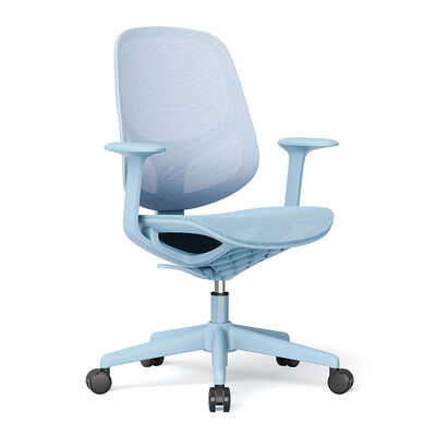 Chaise de bureau ergonomique en maille avec dossier en maille respirante, vérin à gaz de 100 mm et base à cinq branches en PP de 330 mm